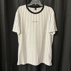 Mens SHEIN Striped “Adventure” T-Shirt XL